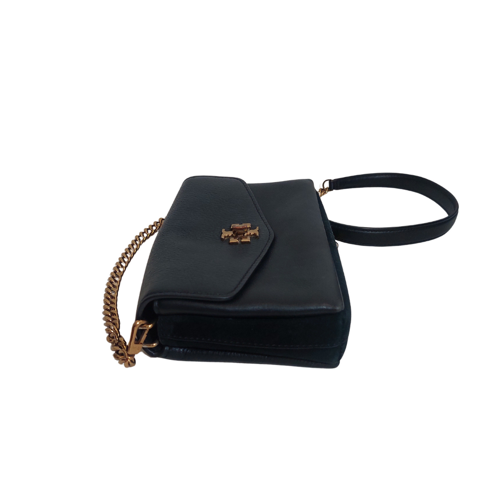 Tory Burch Black Kira Mixed Material Mini Bag | Pre Loved |