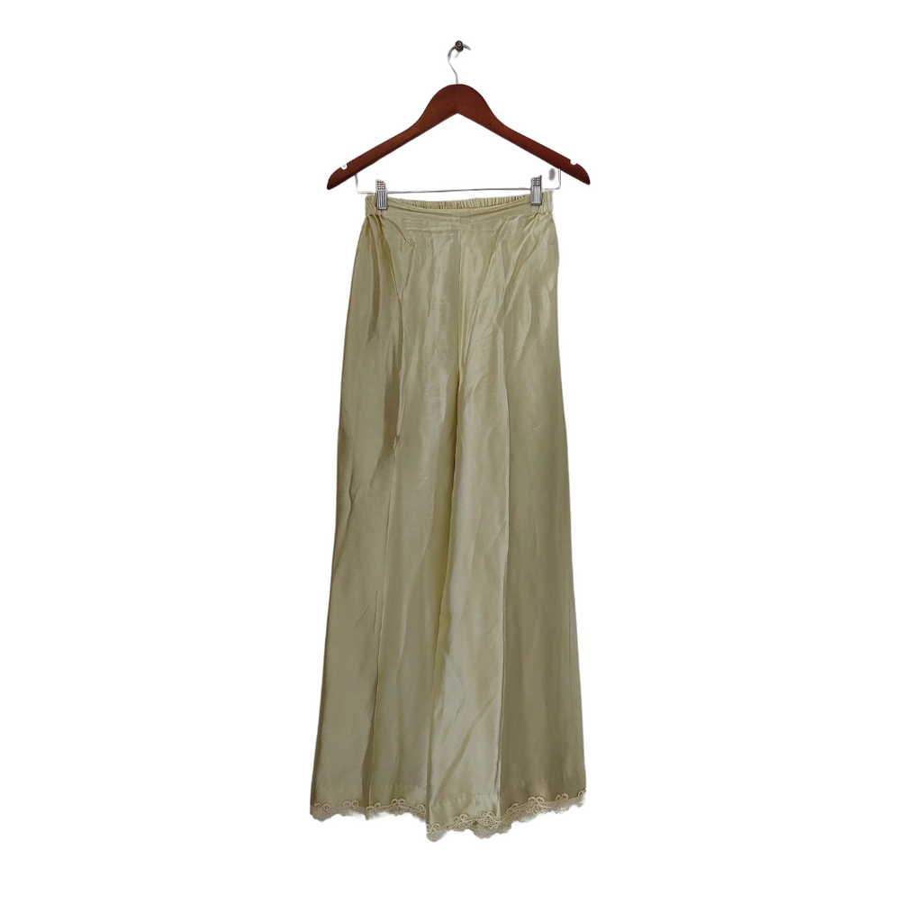 Amna Arshad Yellow Embroidered Silk Outfit (3 PCS) | Gently Used |