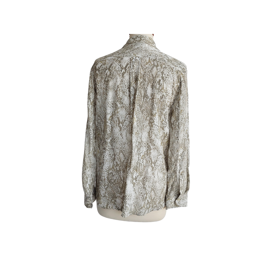 ZARA Green & White Snake Print Co-ord Set | Gently Used |