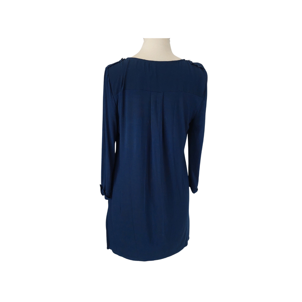 W By Bhs Navy Long Sleeve Tunic | Brand New |