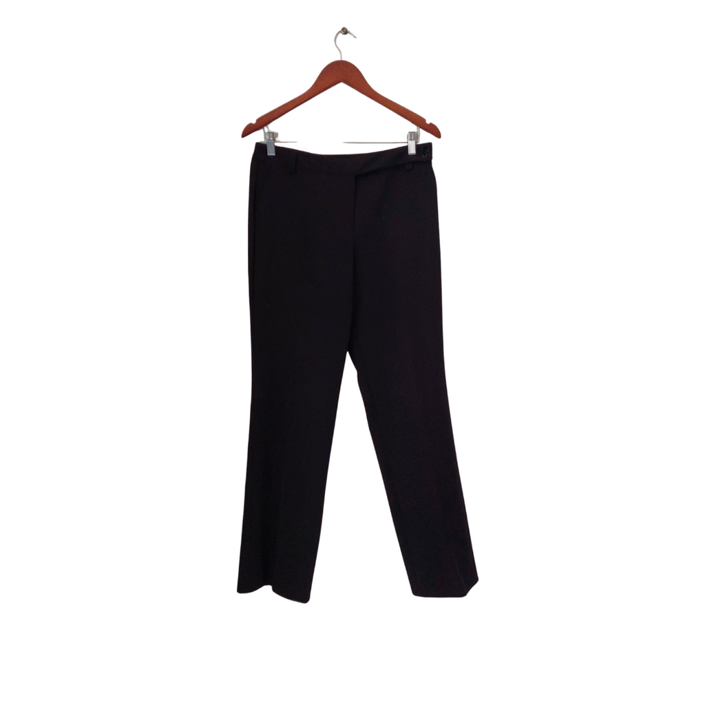 M&S Black Side Button Loose Pants | Gently Used |