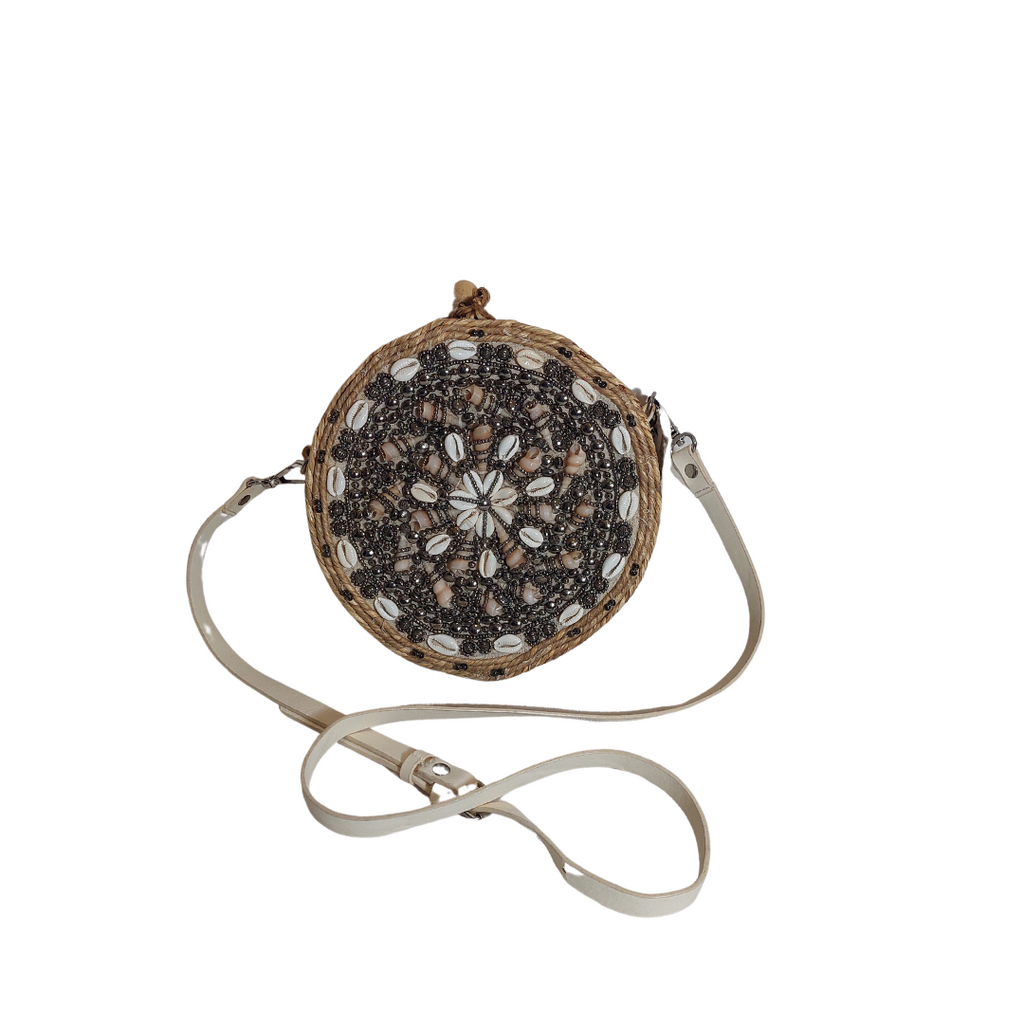 ZARA Handmade Jute Embellished Crossbody Bag | Brand New |