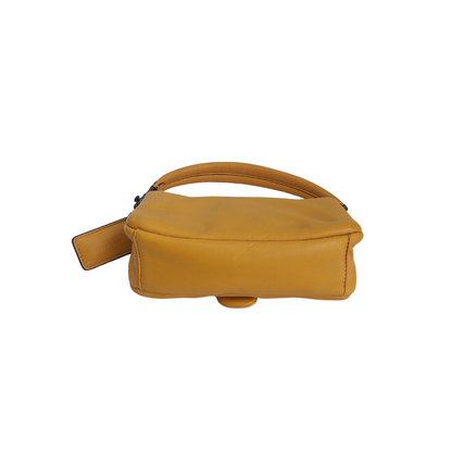 Coach Yellow Pillow Tabby Nappa 18 Leather Shoulder Bag | Pre Loved |