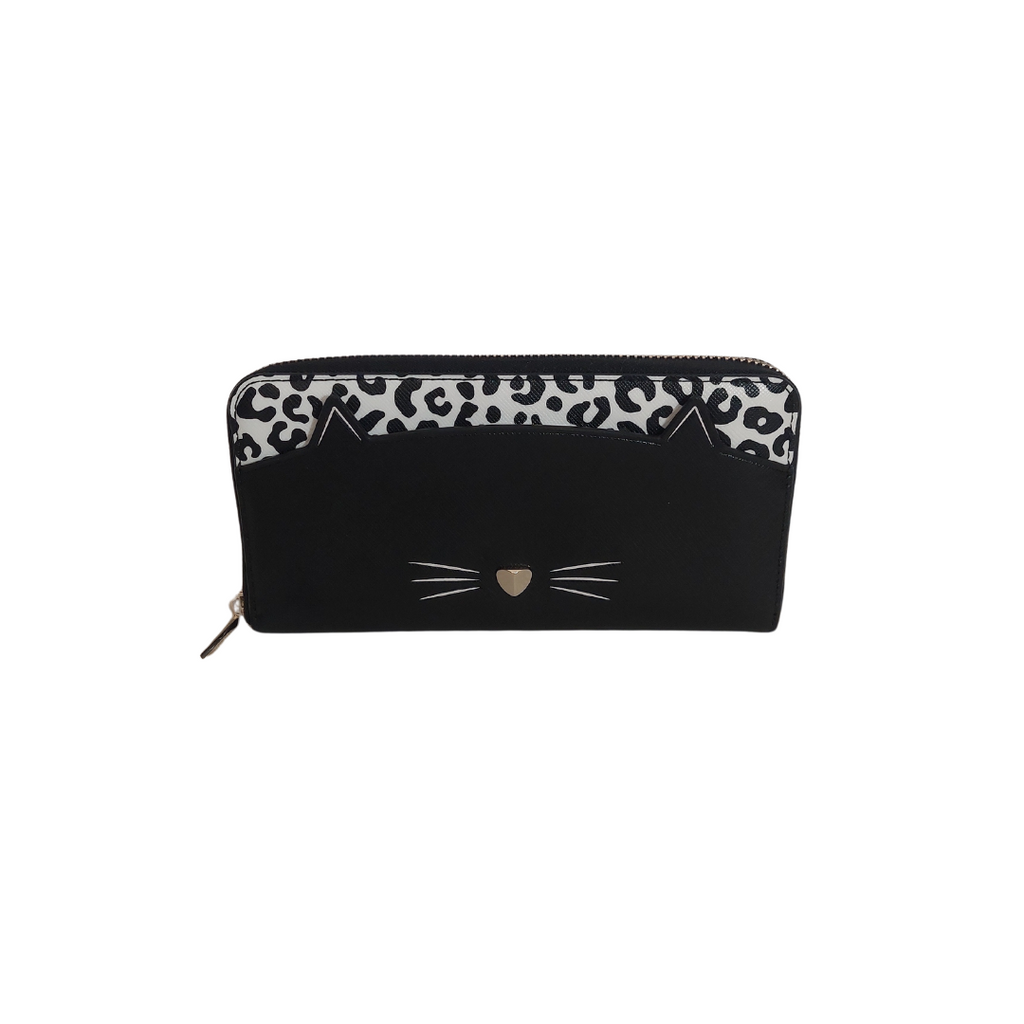 Kate Spade Black Leather Large Bifold Wallet | Brand New |