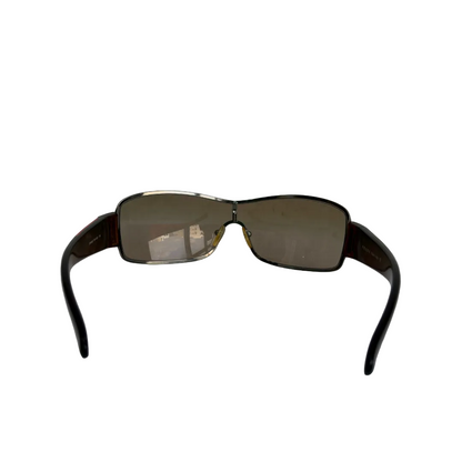 Prada Brown Shield Sport Logo Gradient Sunglasses | Pre Loved |