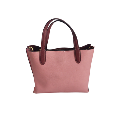 Coach Pink Willow Colorblock Tote 24 Bag | Pre Loved |