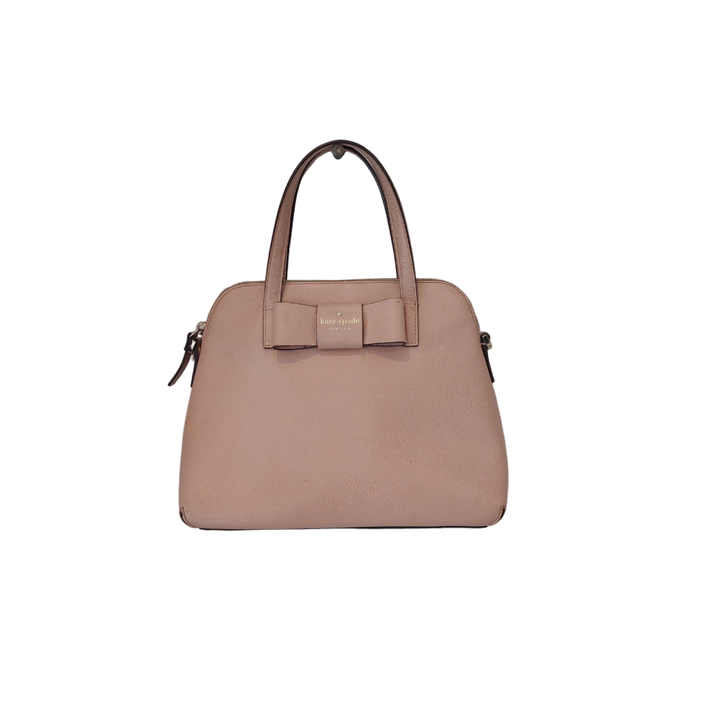 Kate Spade Rosy Pink Matthews Street Maise Leather Satchel Bag | Pre Loved |