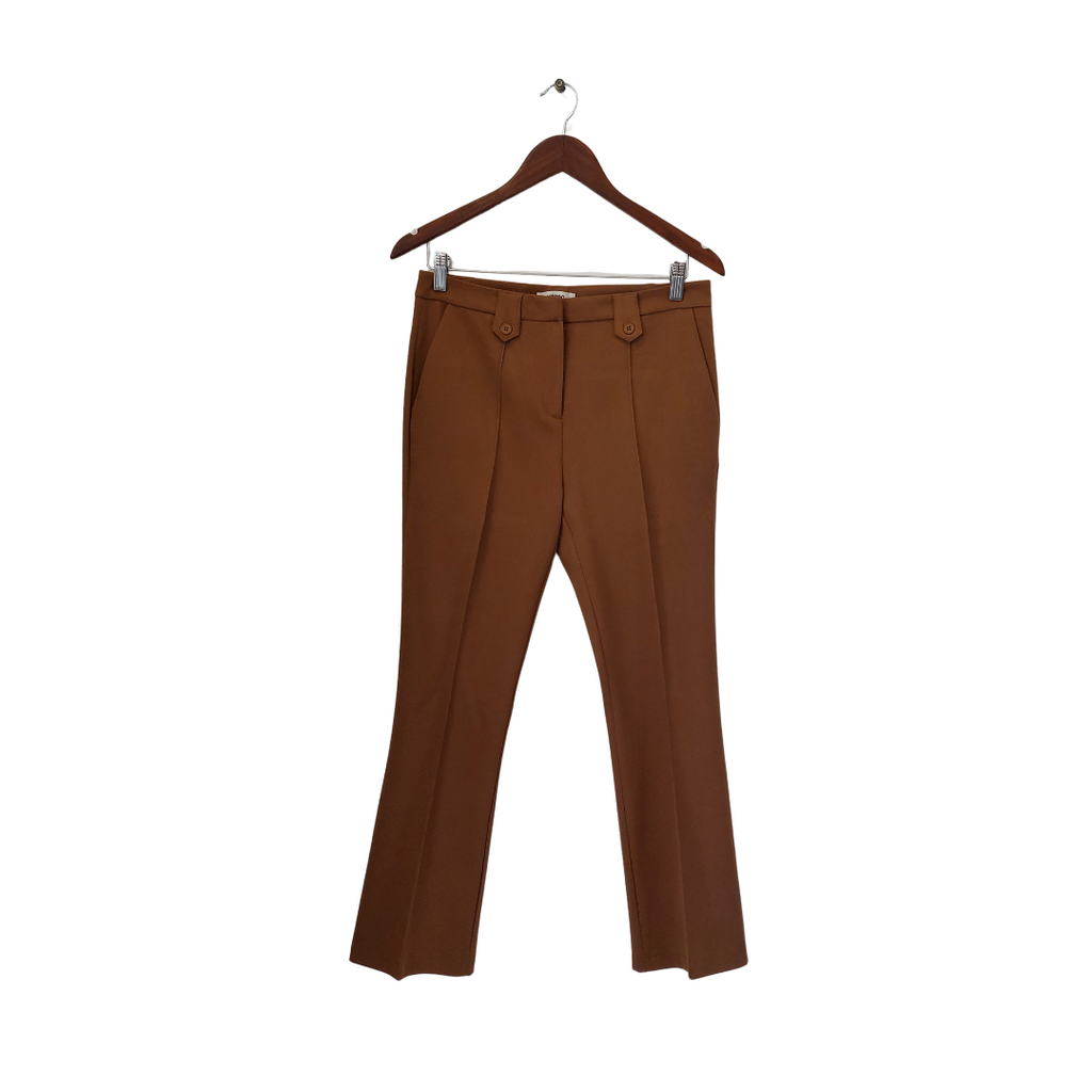 KOTON Brown Cropped Boot-leg Pants | Gently Used |
