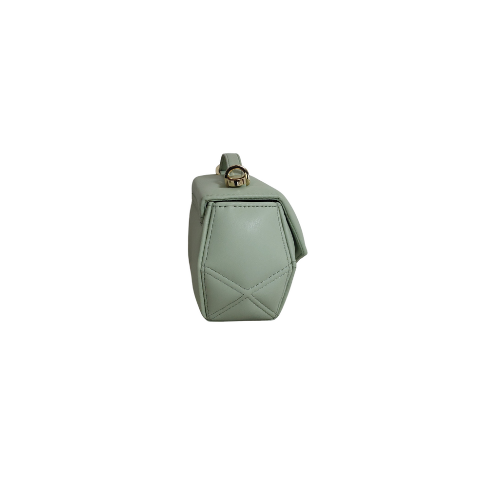 Warp Mint Green Puffer Clutch | Gently Used |