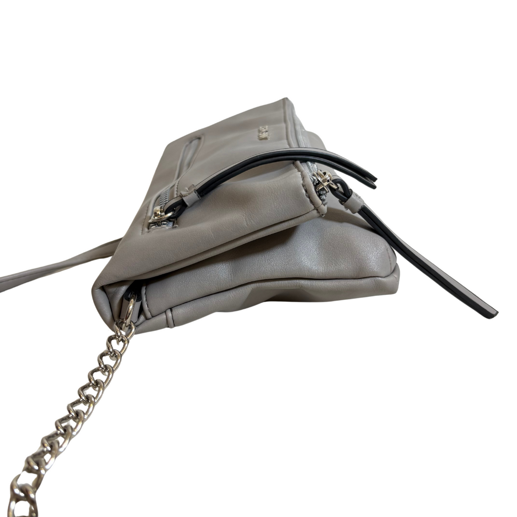 Nine West Grey Fold Over Crossbody Bag | Gently Used |