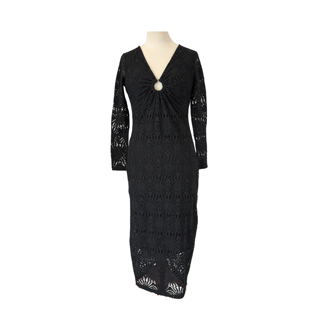 NEXT Black Lace Long Dress | Brand New |