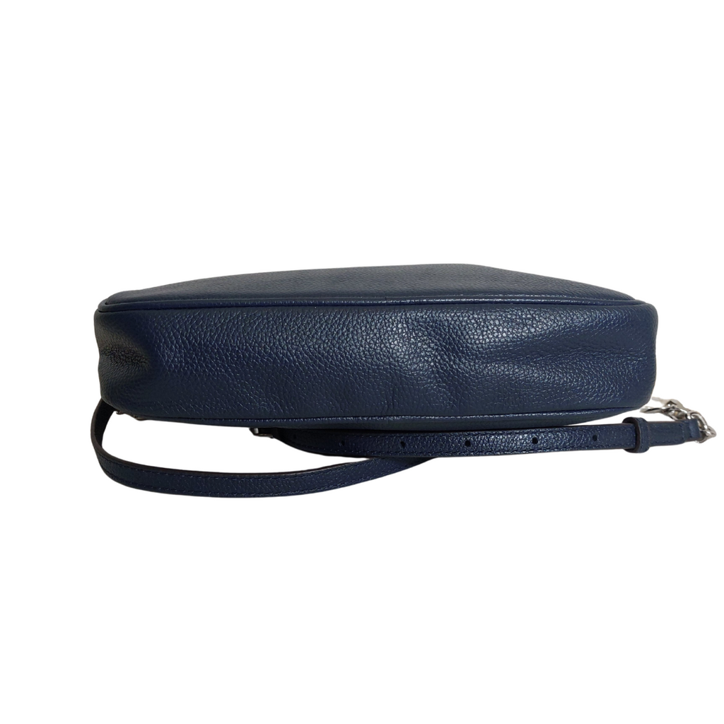 Michael Kors Navy Fulton Large EW Pebbled Leather Crossbody Bag  | Brand New |