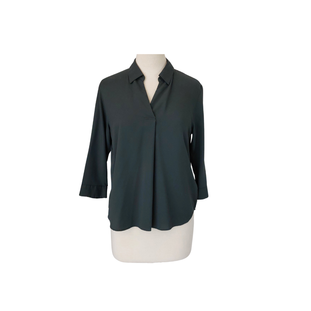 Uniqlo Bottle Green Collared Shirt | Gently Used |