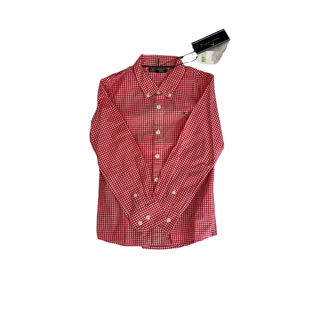 Tommy Hilfiger Gingham Collared Shirt  (6 - 7 years) | Brand New |