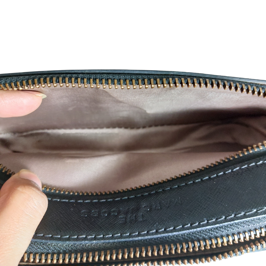 Marc Jacobs Beige & Black Multi Snapshot Crossbody Bag | Pre Loved |