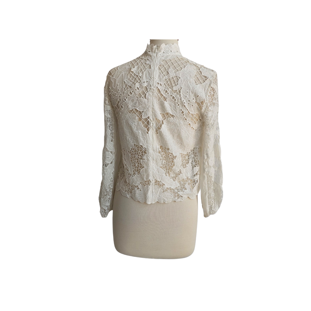 Zara White Lace Top | Pre Loved |
