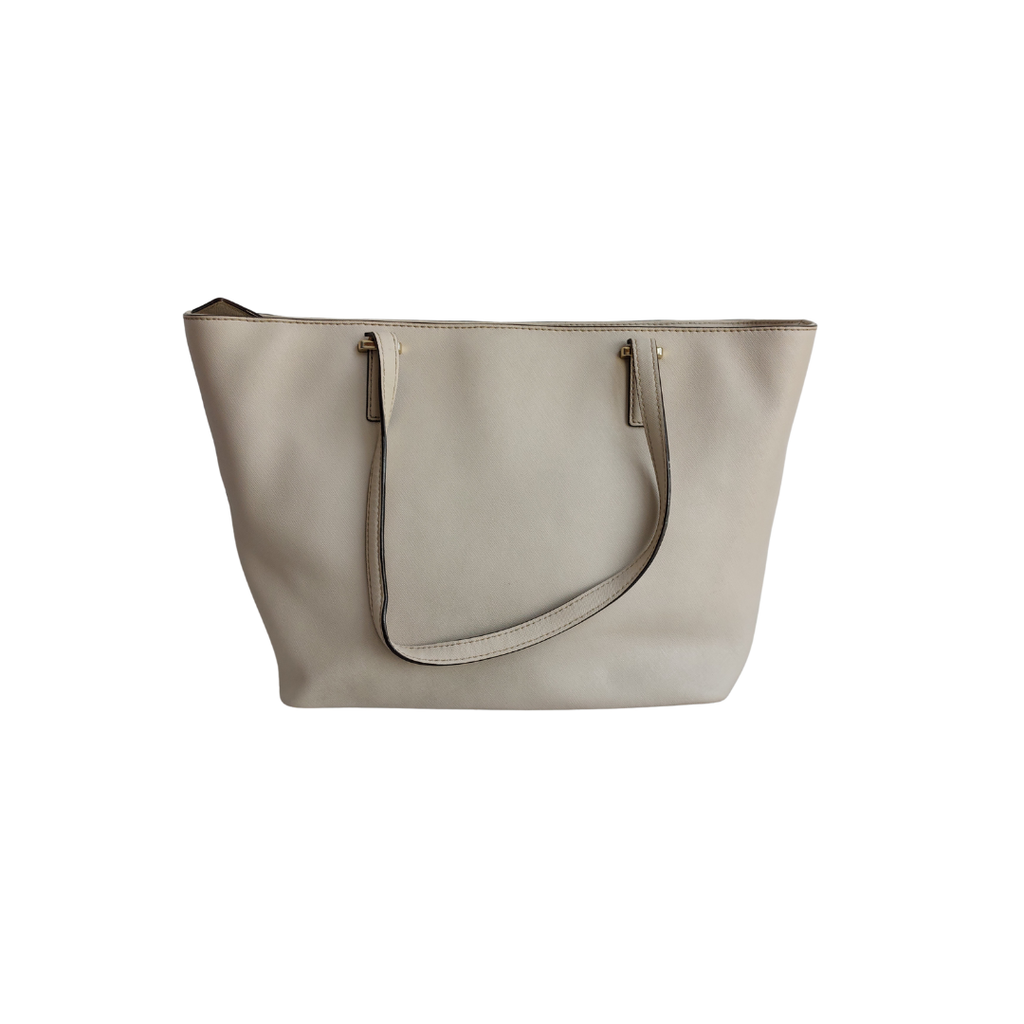 Kate Spade Beige Saffiano Leather Cedar Street Medium Harmony Tote Bag | Pre Loved |