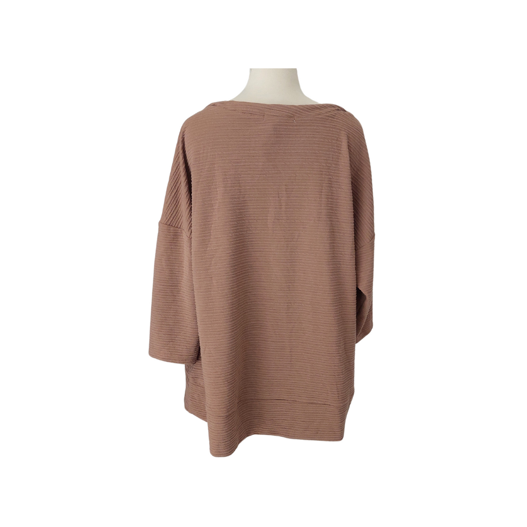 New York Laundry Brown Textured Top | Brand New |