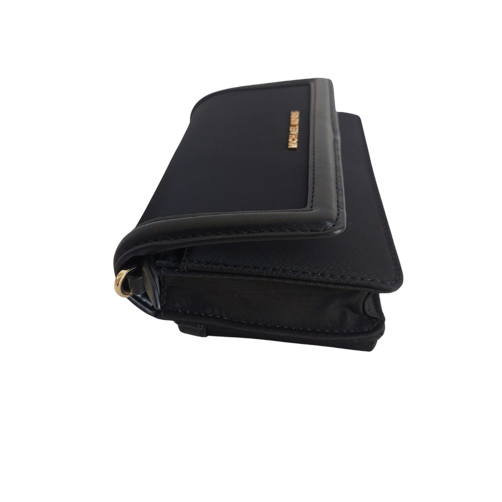 Michael Kors Black Nylon Jet Set Small Gabardine Smartphone Crossbody Bag | Gently Used |