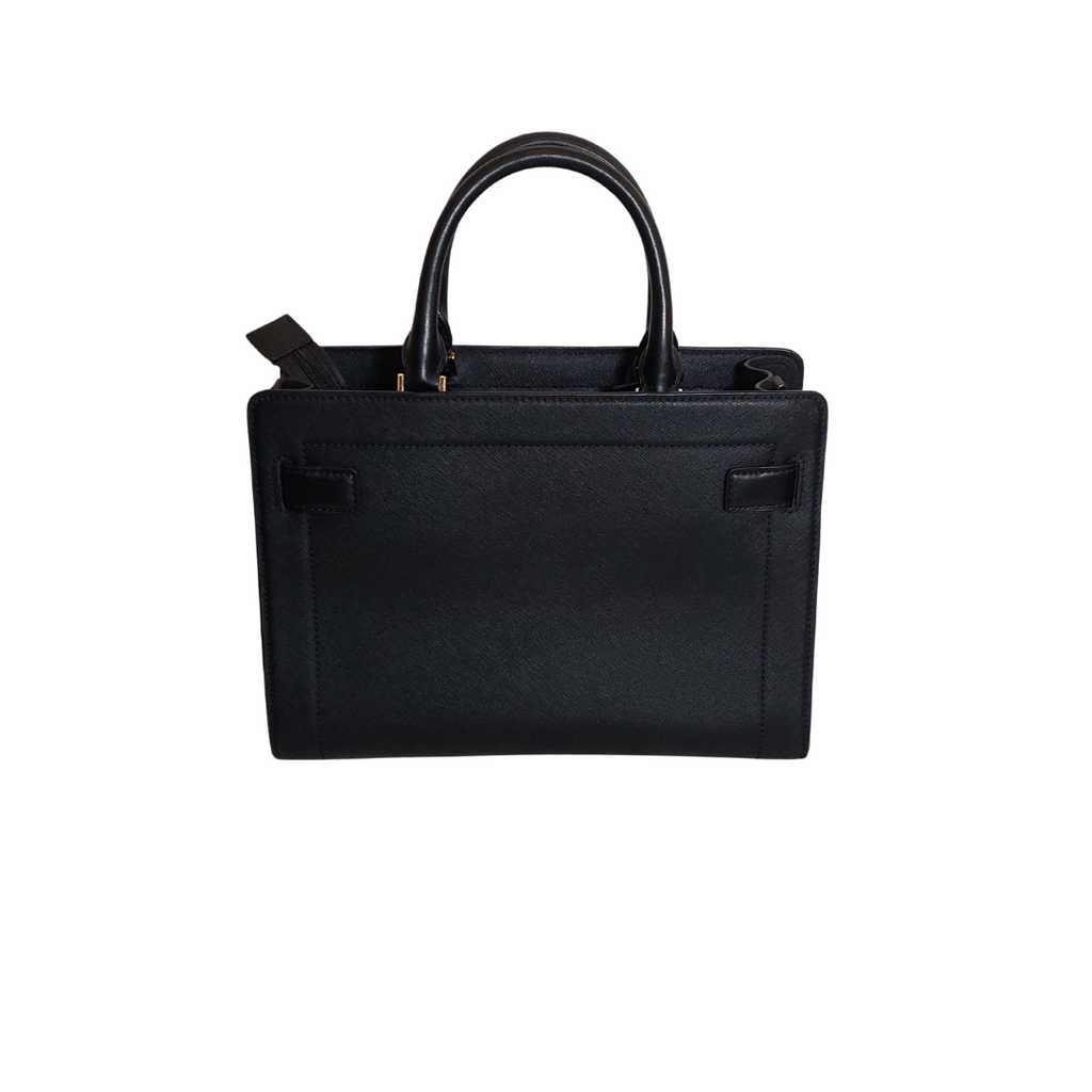 Michael Kors Black Leather Rayne East West Satchel | Gently Used |