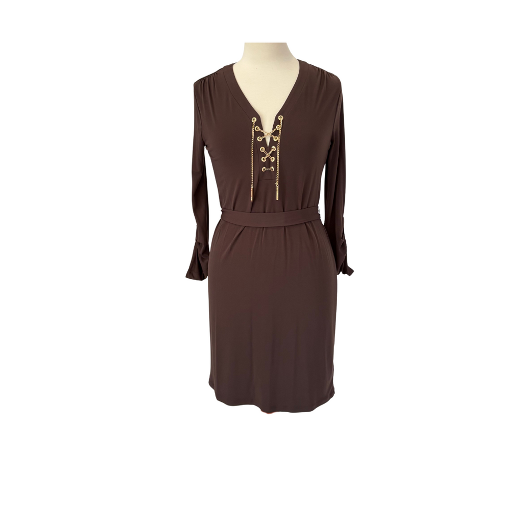 Michael Kors Brown Belted Short Dress | Gently Used |