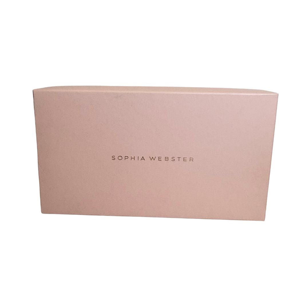 Sophia Webster Gold Leather 'Talulah' Butterfly Flats | Pre Loved |