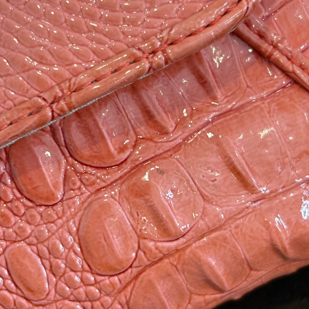 Nine West Orange Patent Leatherette Crossbody Bag | Pre Loved |