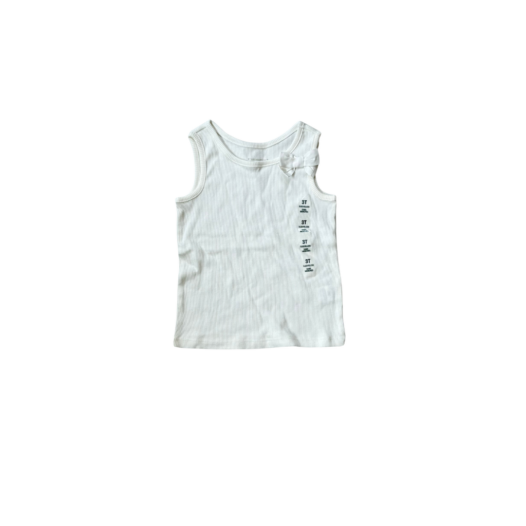 The Children's Place White 'Bow' Sleeveless Top (3 Years) | Brand New |