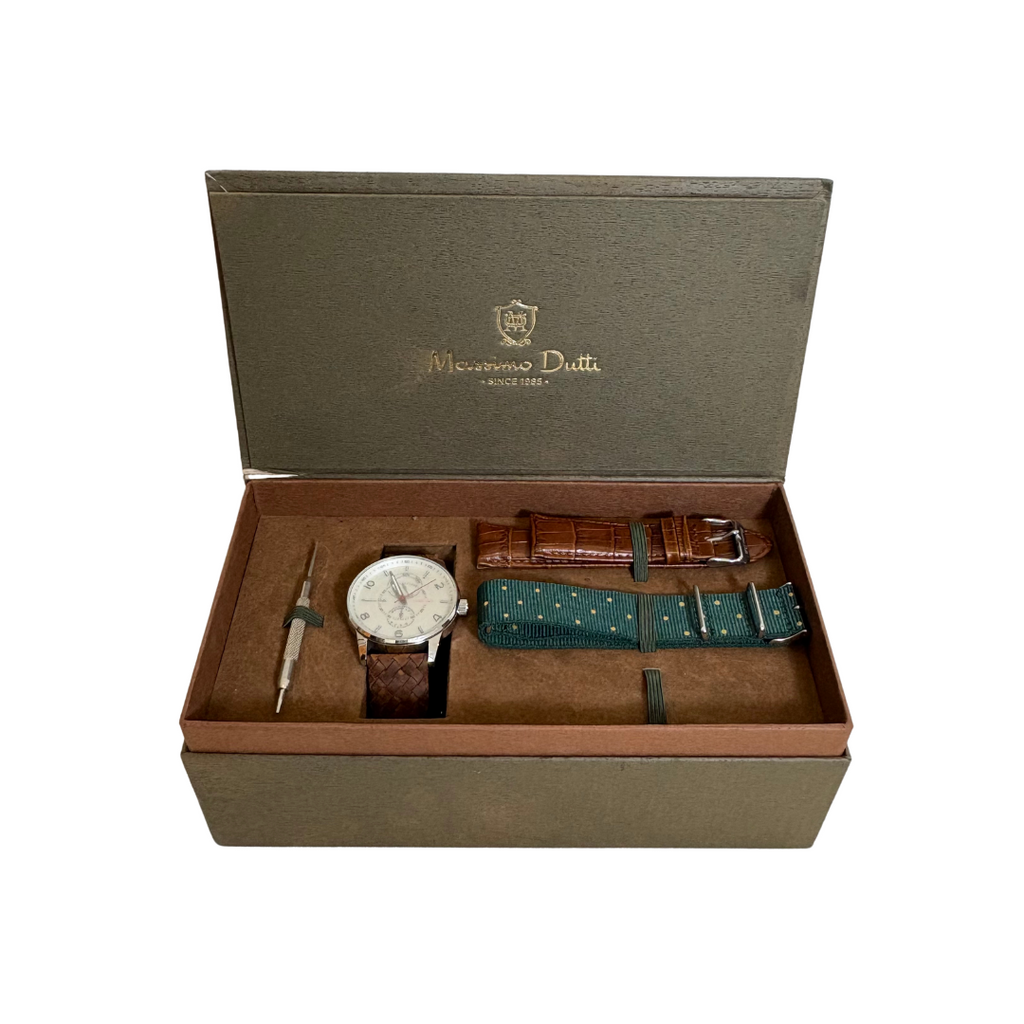 Massimo dutti Men's Chronograph Watch Set | Pre Loved |