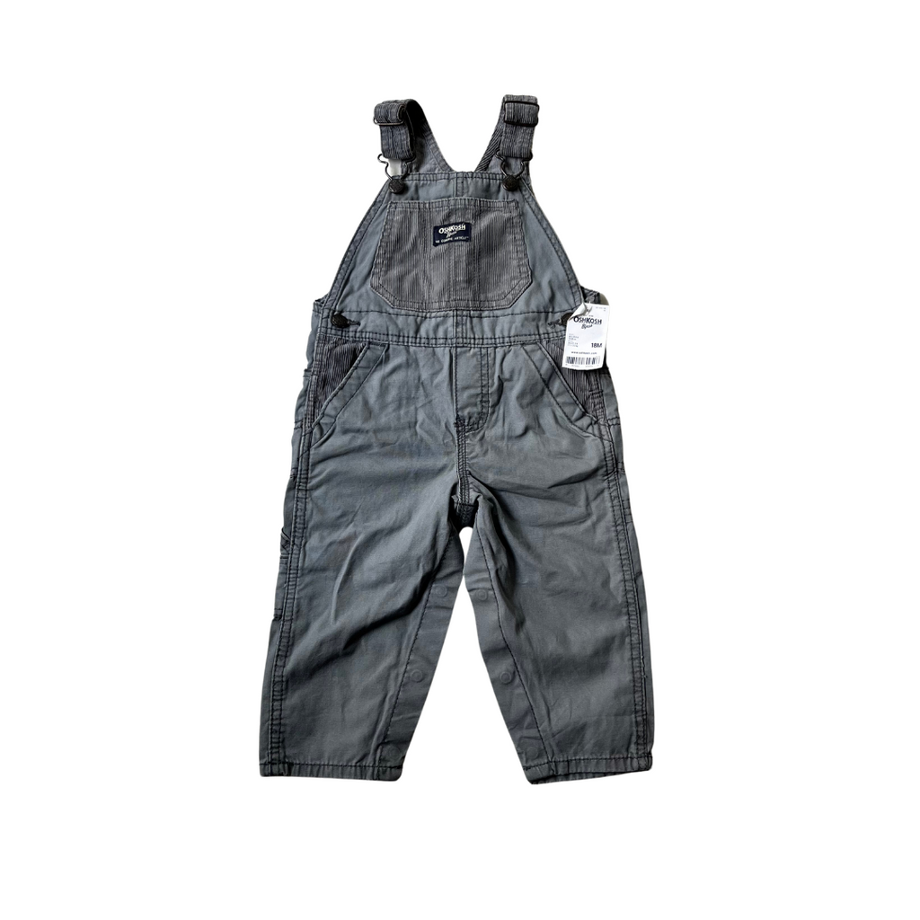 Oshkosh Grey Overalls (18 months) | Brand New |