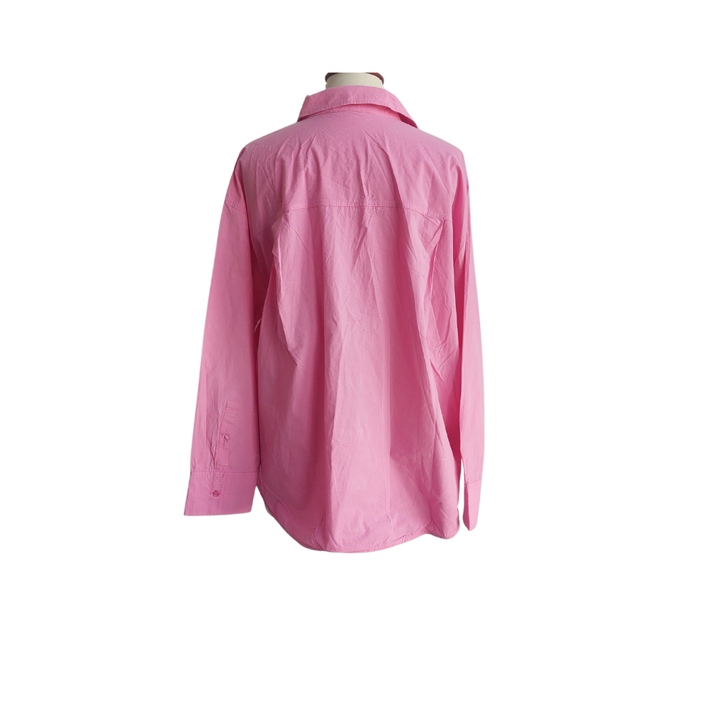 ZARA Light Pink Collared Button Down Shirt | Pre Loved |