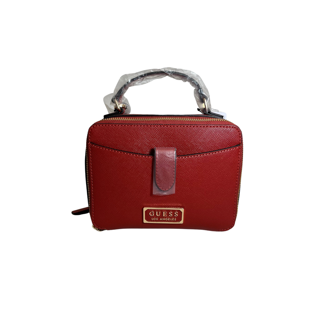 Guess Rust Warlington Convertible Top Handle Bag | Brand New |