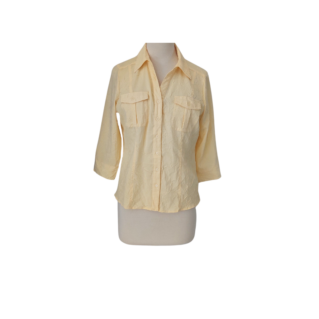 Croft & Barrow Yellow Collared Shirt | Like New |