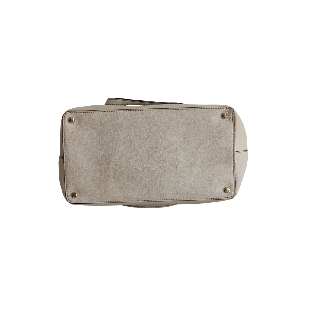 Kate Spade Beige Saffiano Leather Cedar Street Medium Harmony Tote Bag | Pre Loved |