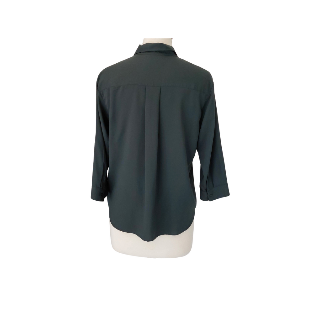 Uniqlo Bottle Green Collared Shirt | Gently Used |