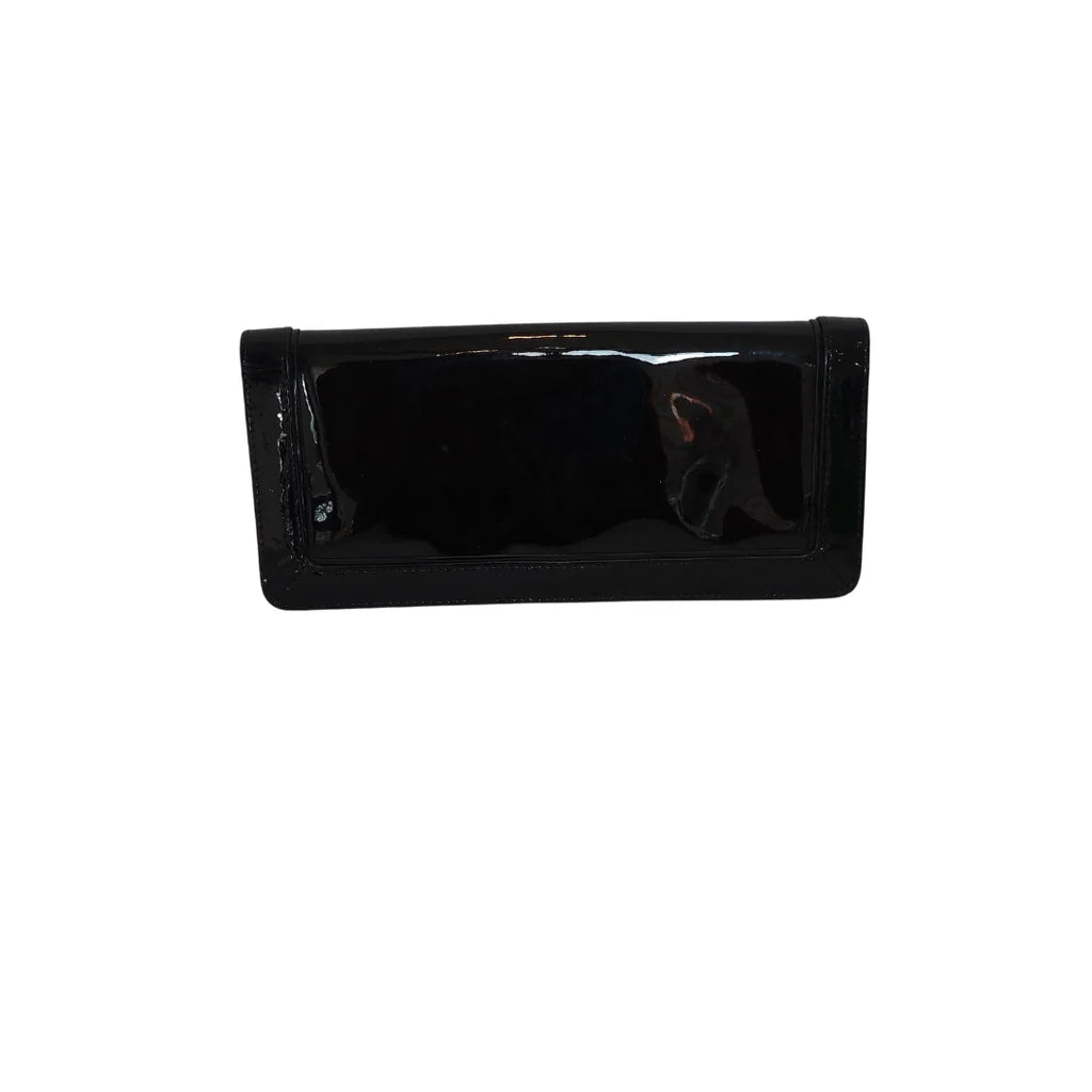Tory Burch Black Patent Leather Flat Clutch | Gently Used |
