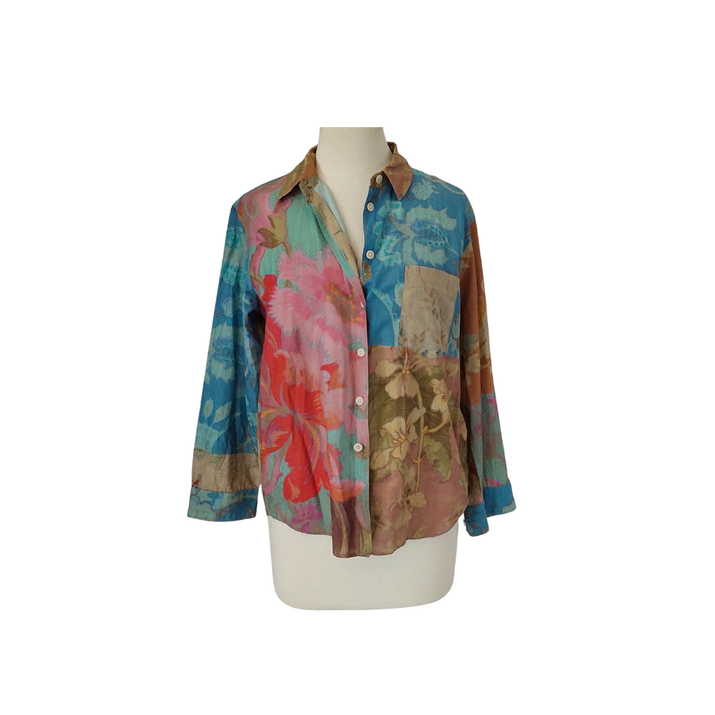 Zara Multicolor Printed 100% Cotton Co-ord Set | Gently Used |