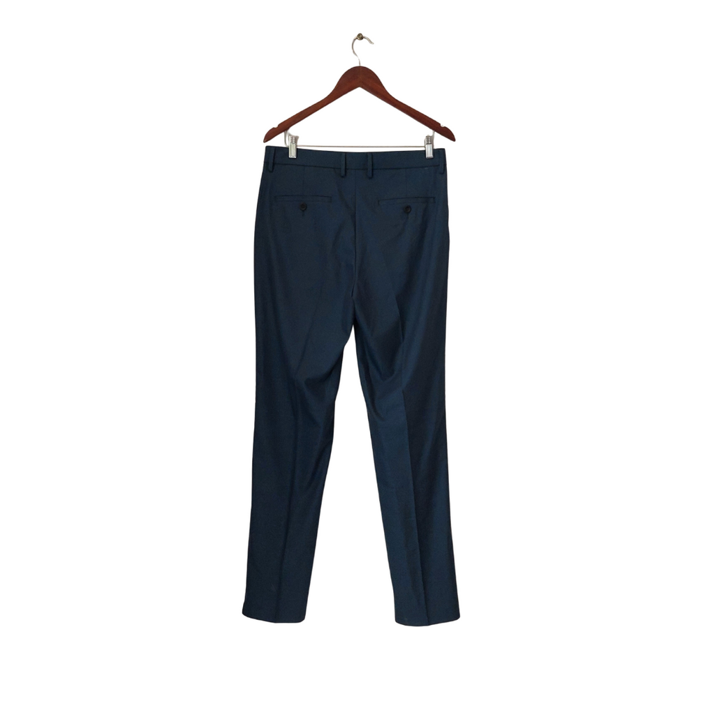 Haggar Men's Blue Straight Fit Dress Pants | Brand New |