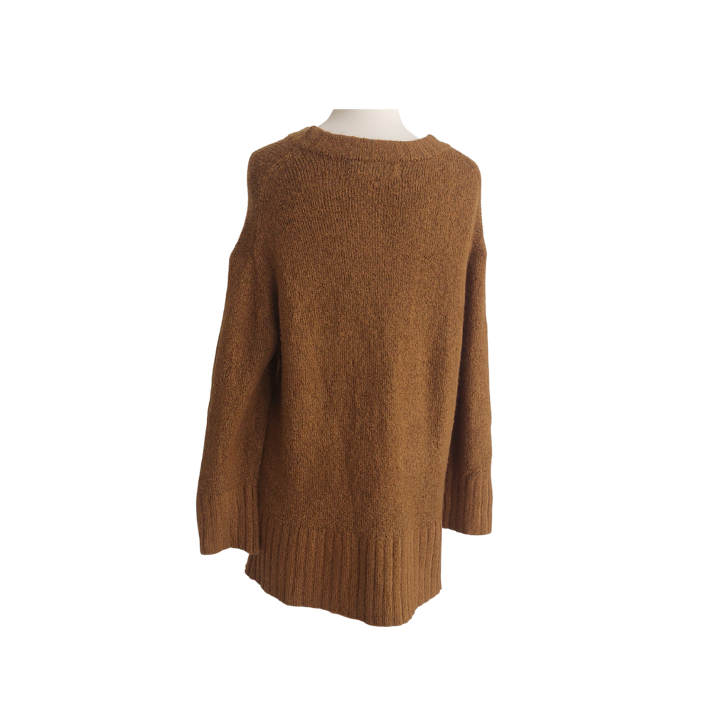 ZARA Brown Oversized Knit Sweater | Gently Used |
