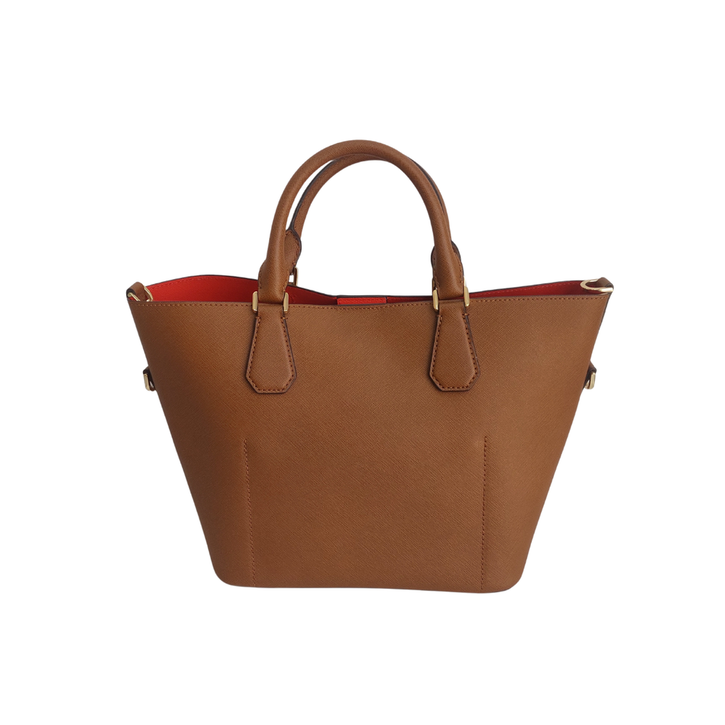 Michael Kors Brown Greenwich Sienna Large Saffiano Leather Bag | Pre Loved |