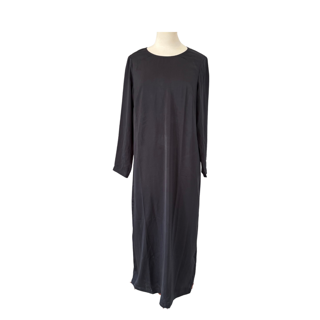 H&M Black Satin Long Tunic | Pre Loved |