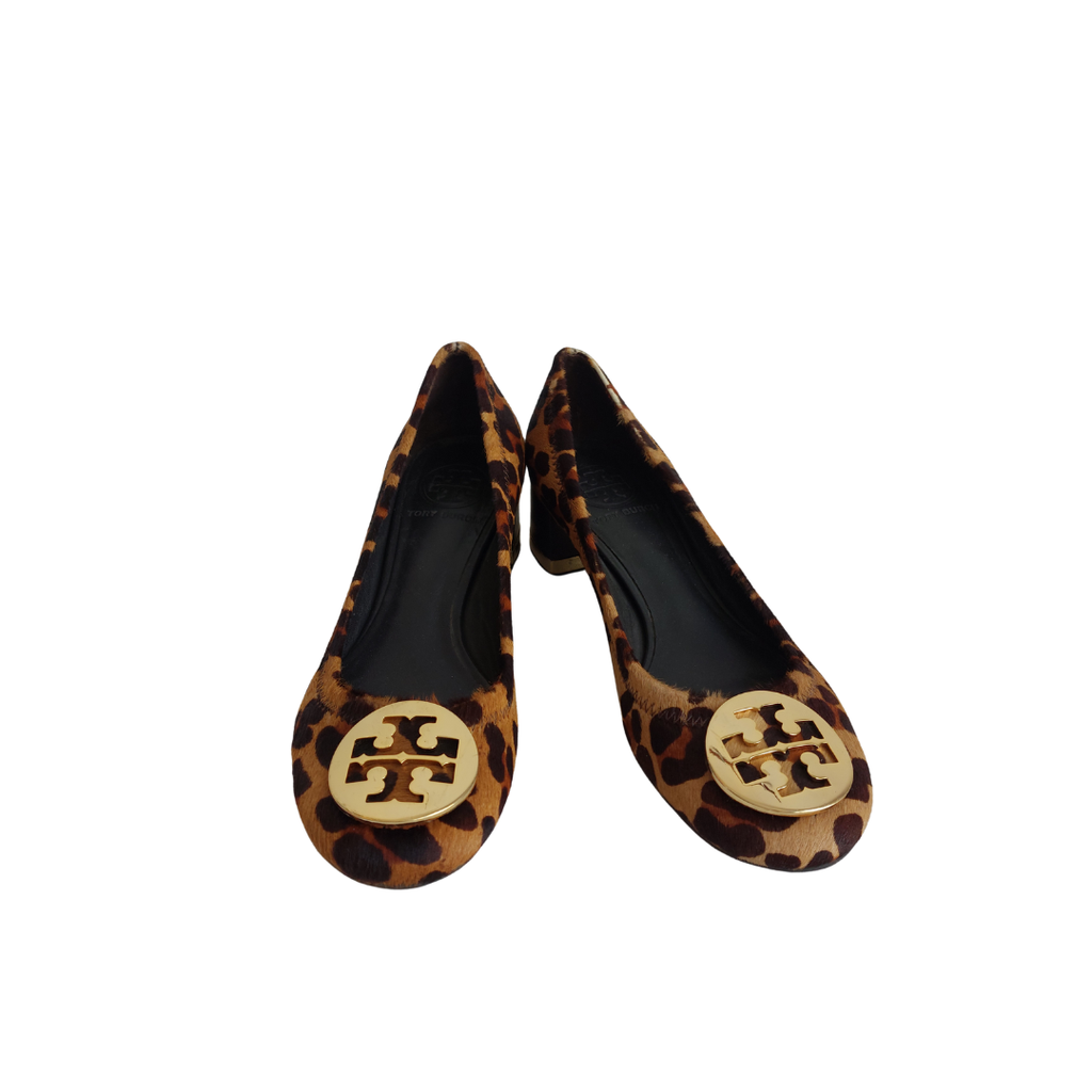 Tory Burch Leopard Print Block Heel 'Reva' Pumps | Pre Loved |
