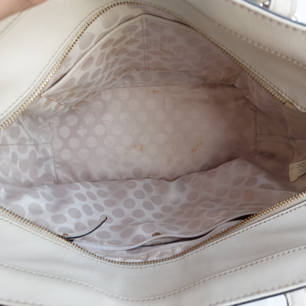 Kate Spade Beige Saffiano Leather Cedar Street Medium Harmony Tote Bag | Pre Loved |