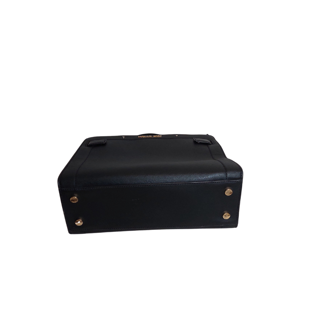Michael Kors Black Leather Rayne East West Satchel | Gently Used |