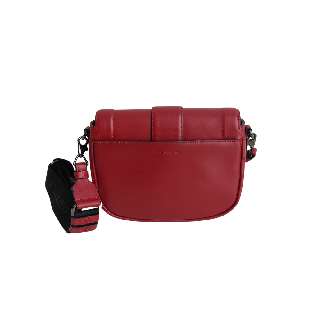 karl lagerfeld Burgundy Leather Crossbody Bag | Gently Used |