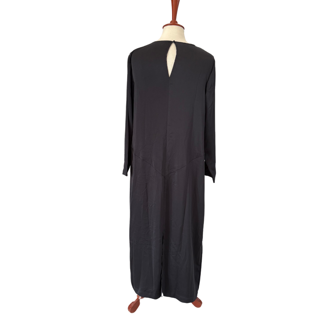 H&M Black Satin Long Tunic | Pre Loved |