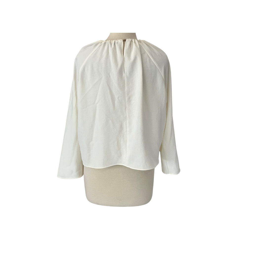 Zara Cream Cut Out Blouse | Brand New |