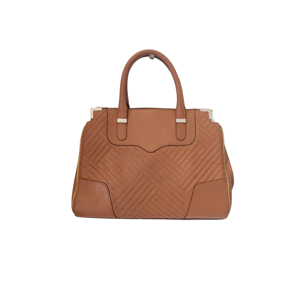 Rebecca Minkoff Brown Leather Satchel Bag | Gently Used |