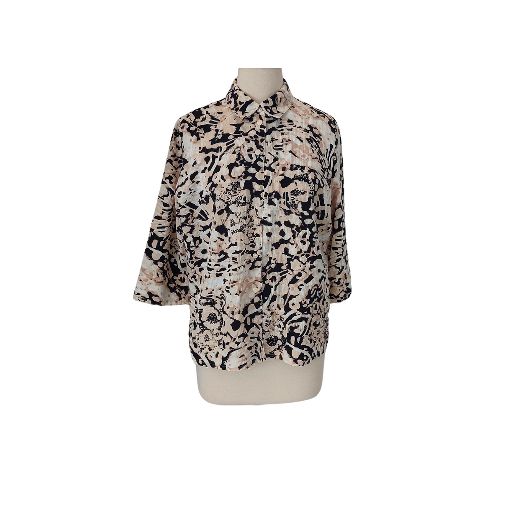 Allison Daley Printed Collared Shirt | Like New |