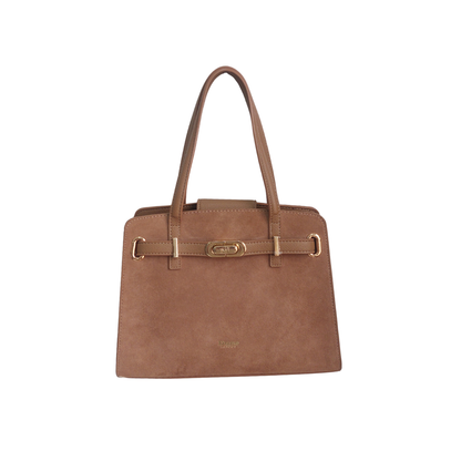Dune London Camel Dinidefine Suede Belted Grab Bag | Gently Used |